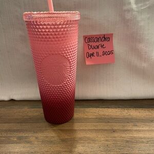 Starbucks Pink StuddedTumbler